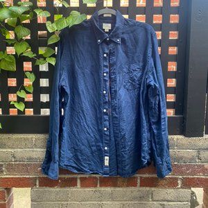 J.Crew Baird McNutt Linen Shirt in Navy - Men's